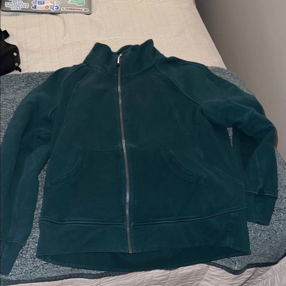 lululemon teal scuba  Full-Zip, full length Jacket